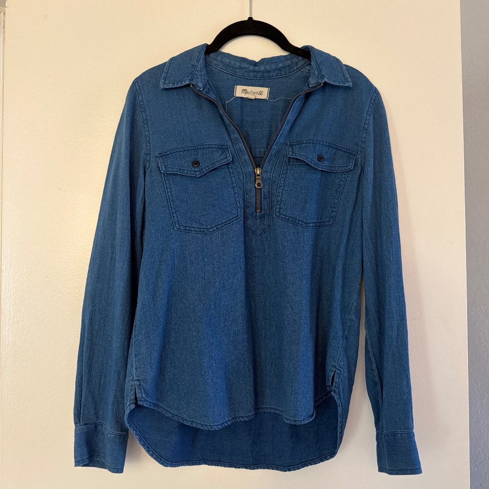 Madewell Indigo Dyed Chambray Shirt
